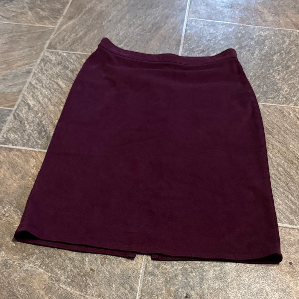 Forever 21 Deep Burgundy Pencil Skirt
